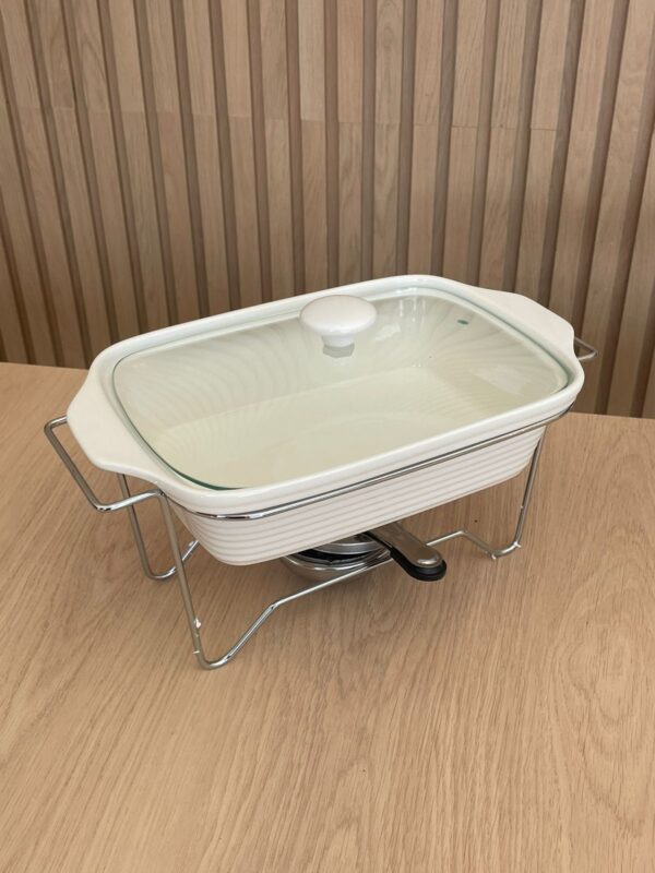 RECHAUD DE PORCELADA RETANGULAR 33 cm