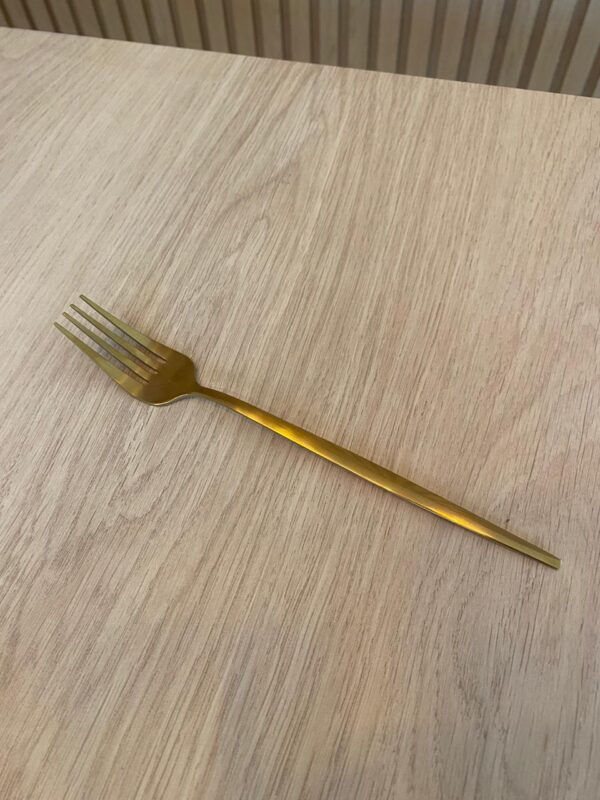 GARFO EM INOX DOURADO (DEZENA)